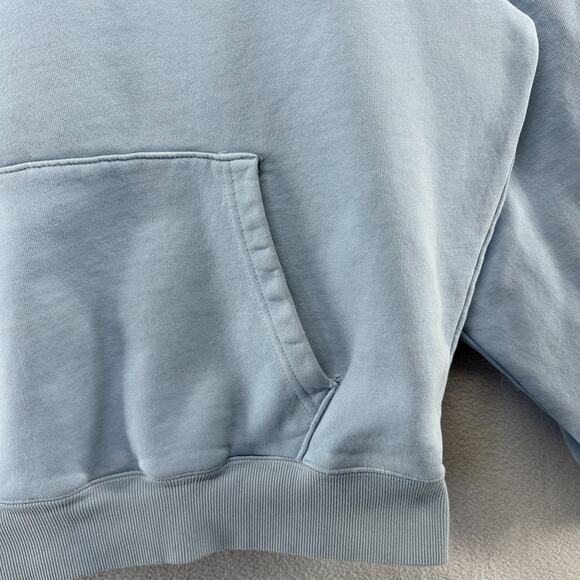 Ninth Hall Fundamentals Sweatshirt Men's XL Blue Boxy Faded Distressed Logo - Picture 2 of 16